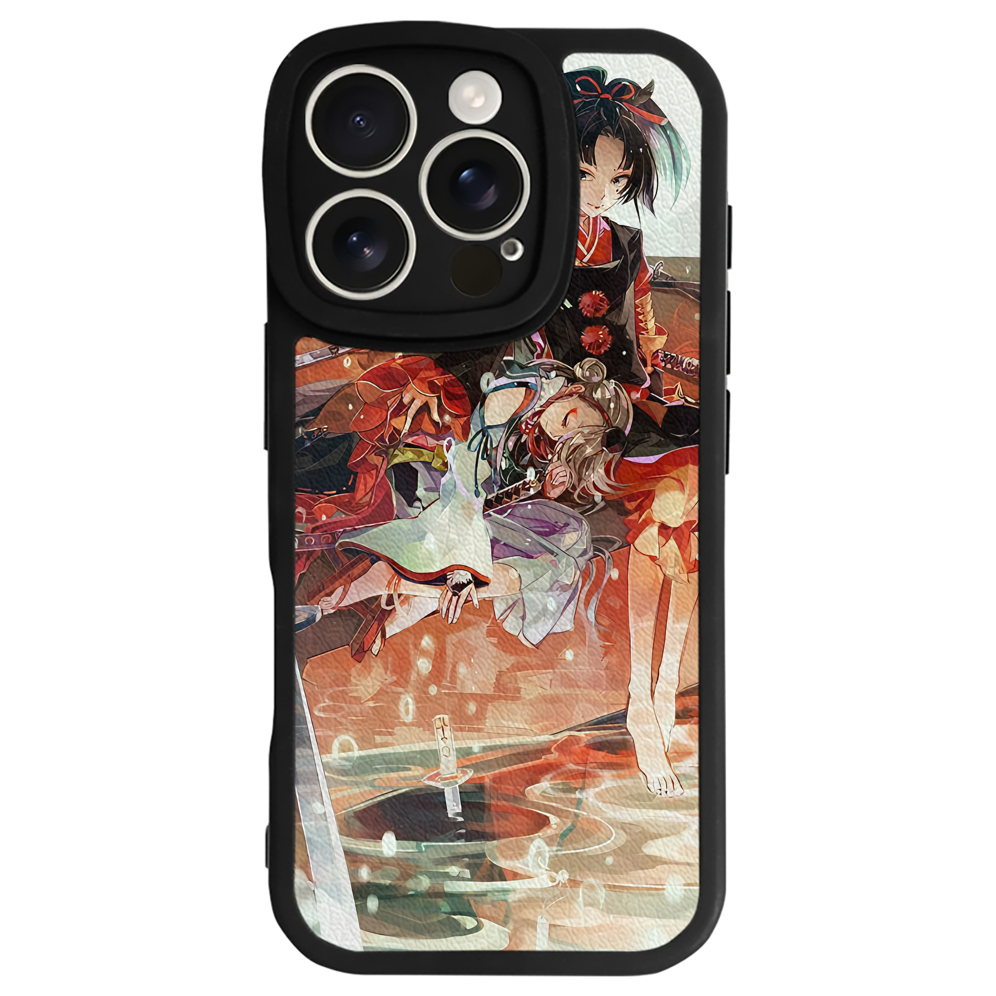 （画像用） 刀剣乱舞 Touken Ranbu 【iPhone 16シリーズ対応】シリコンスマホケース（レザー調） 材質：シリコン